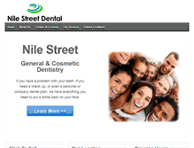 Tablet Screenshot of nilestreetdental.com